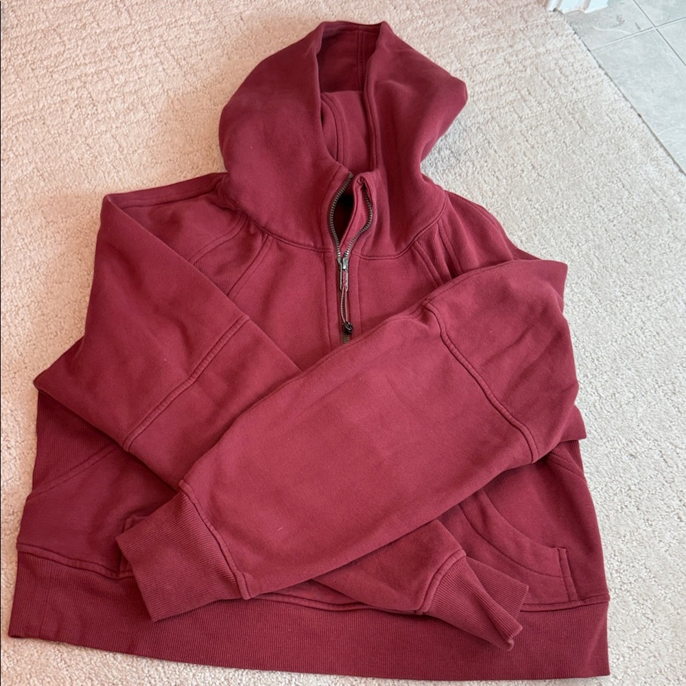 Lululemon Athletica Women's Burgundy Zip-Up Jacket